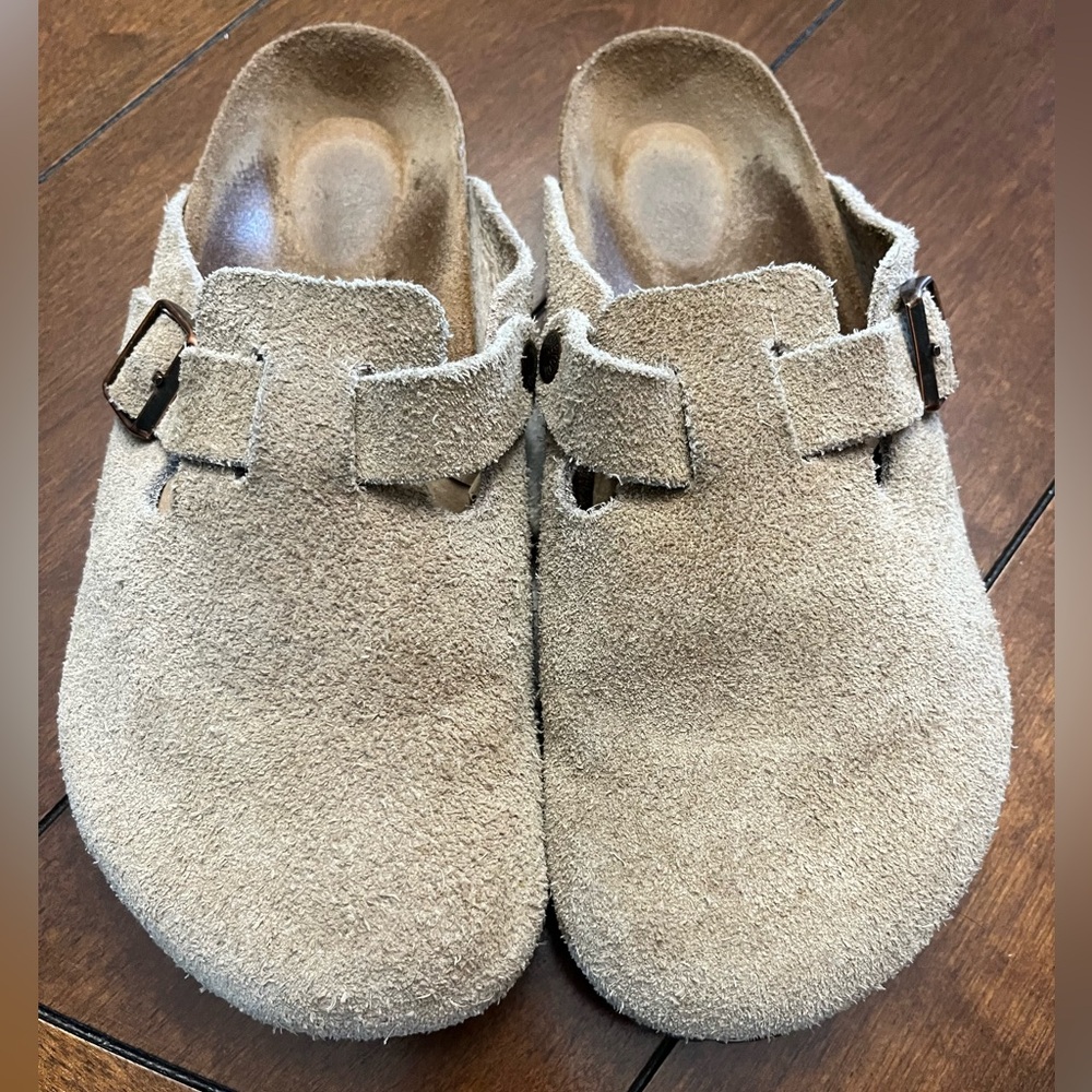 Birkenstock Tan Suede Men's Sandals